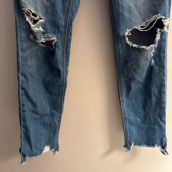 American eagle hi-rise tomgirl jeans size 0 Long - EUC - Picture 3 of 5